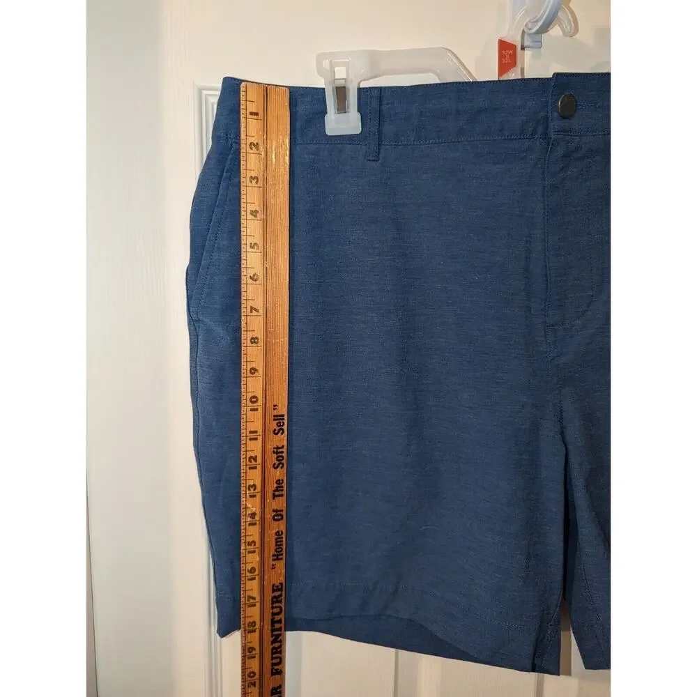Faherty shorts mens 40 navy blue Belt Loop All Day 5-Inch Blue Golf Drawstring
